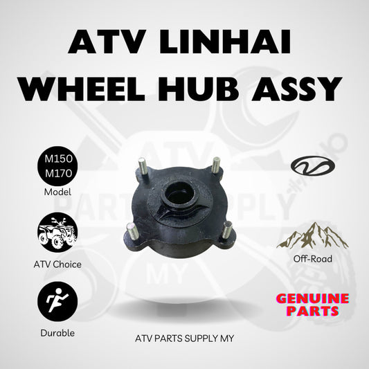ATV Linhai M150 Front Wheel Hub Assy | Drum Brake | Original Linhai Parts