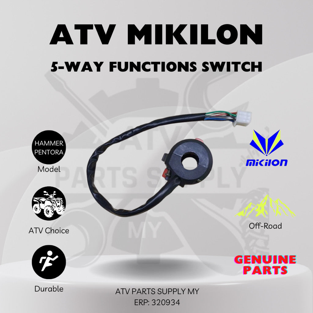 ATV Mikilon U28 | Pentora 125CC | 200CC | สวิตช์มัลติฟังก์ชัน 5 ทางแท้ | Mikilon