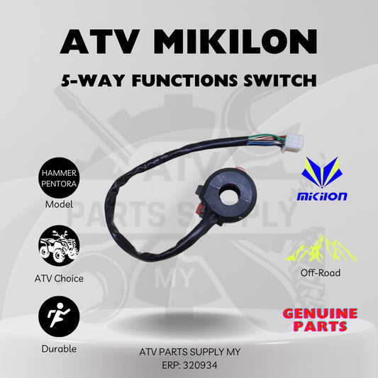 ATV Mikilon U28 | Pentora 125CC | 200CC | สวิตช์มัลติฟังก์ชัน 5 ทางแท้ | Mikilon