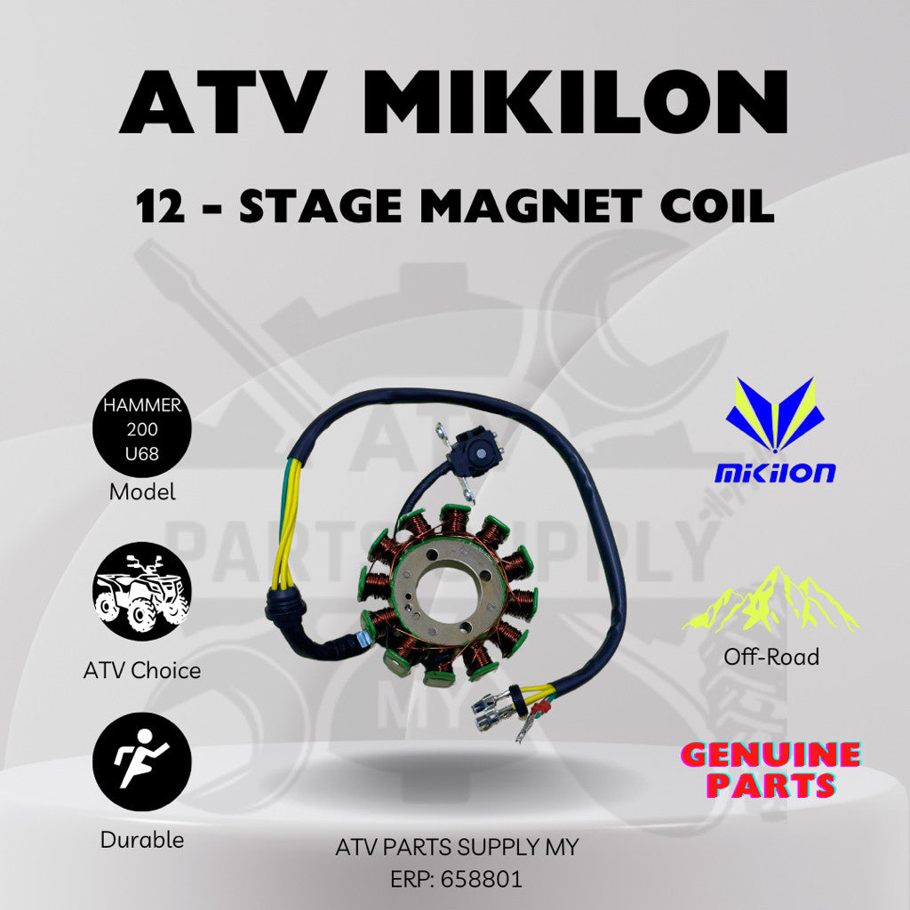 ATV Mikilon Hammer 200 U38 | U68 | 12-Stage Magnet Coil | Coil Magnet