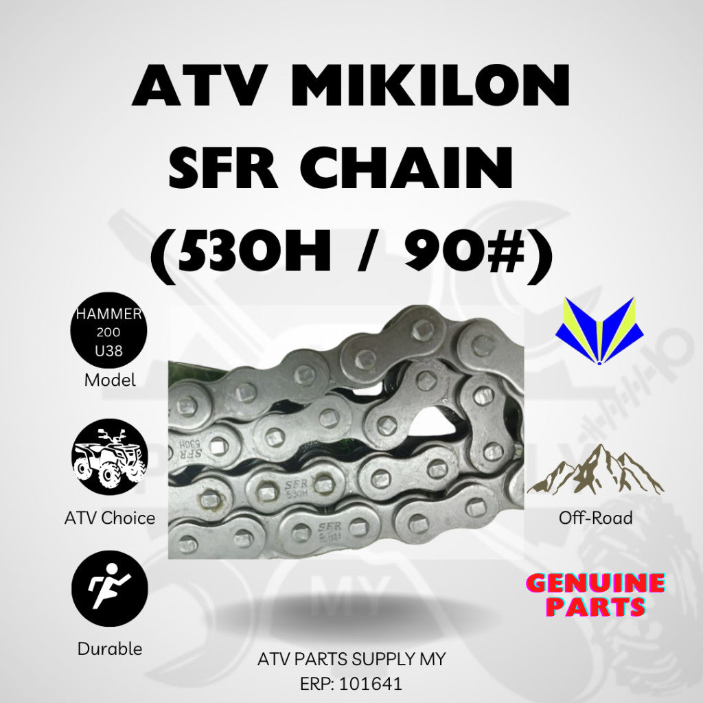 ATV Mikilon Hammer 200 U38 | Pignone Anteriore, Pignone Posteriore, Portapignone, Catena | Pronto Magazzino 📌Ricambi Originali📌