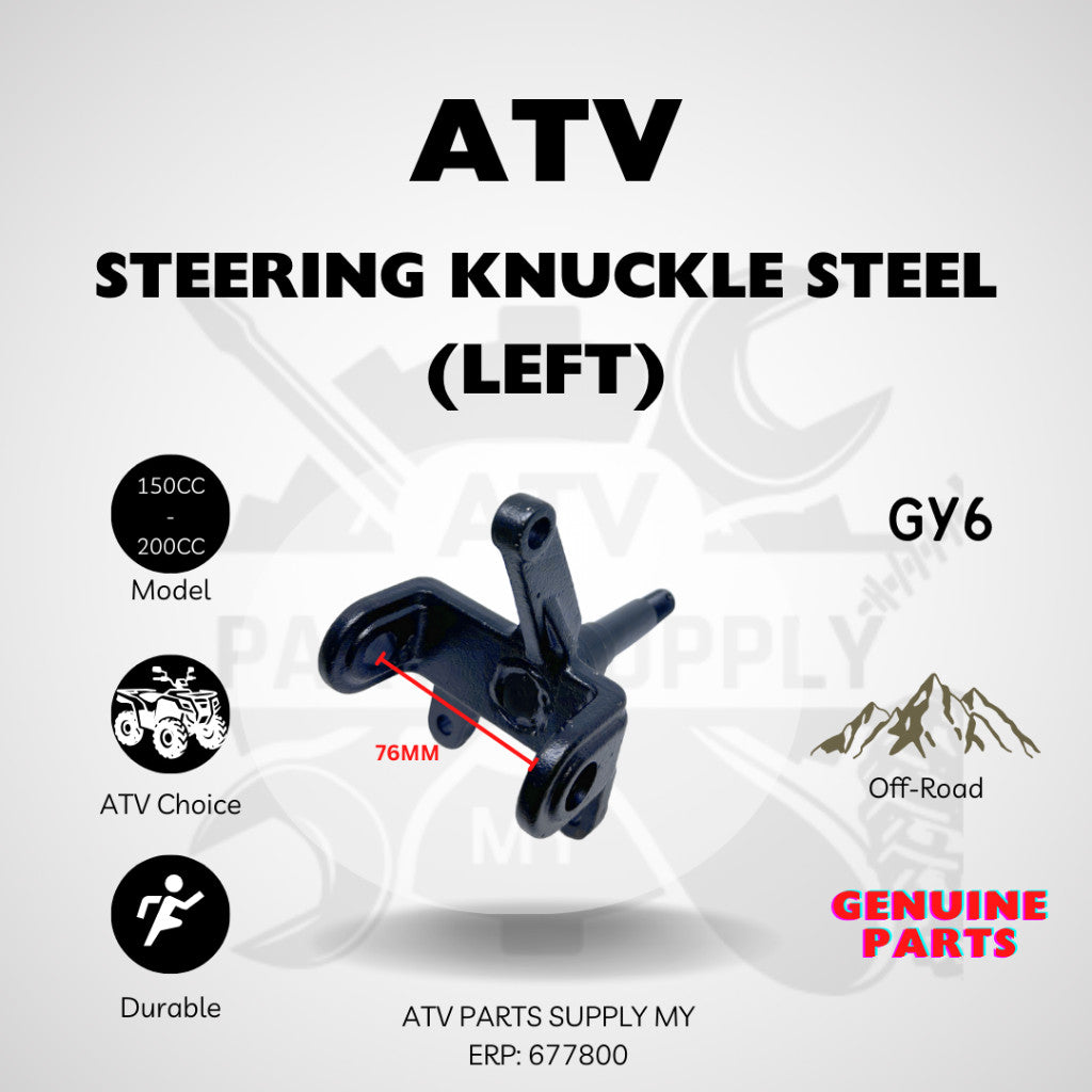 ATV Steering Knuckle Steel (Left / Right) for GY6 / Big Bull / 150cc / 200cc