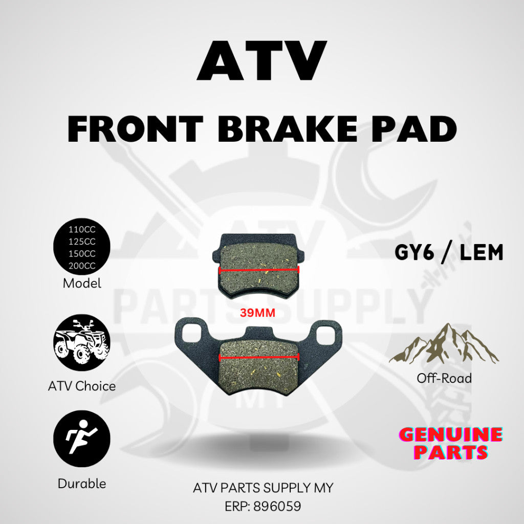 Pastiglia Freno ATV | Pastiglia Freno per GY6 | LEM | Small Bull | Big Bull | 110cc | 125cc | 150cc | 200cc 📌Pronta Consegna Malesia 📌