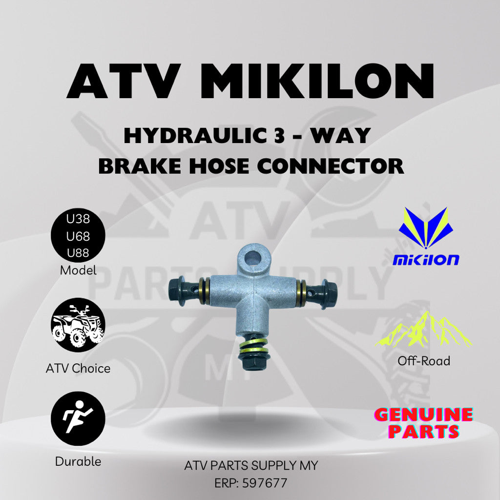ATV Mikilon Hammer Front Brake System Kit |Brake Disc| Hose Brake| Brake Pump| Hose Connector| Brake Pad| Brake Caliper