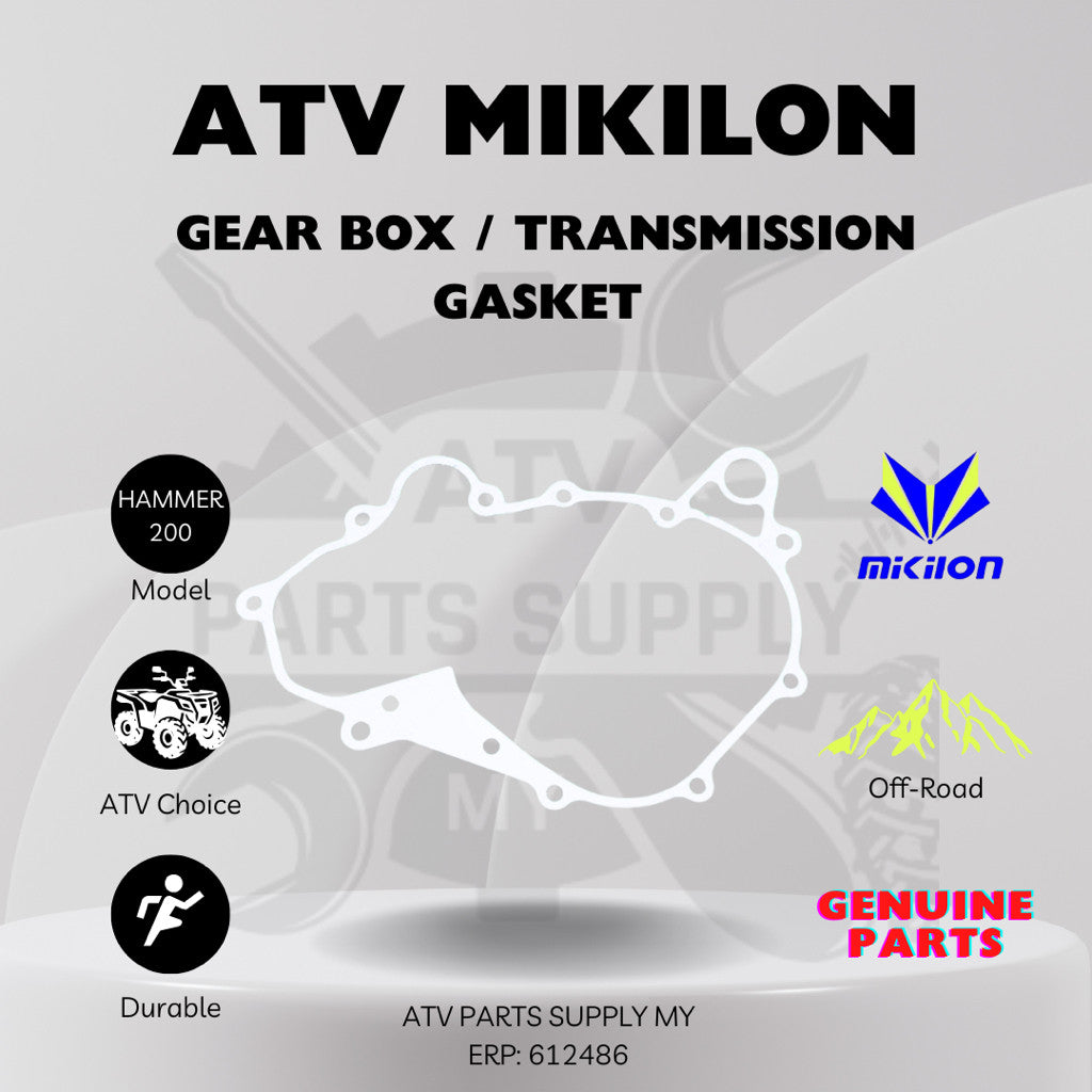 ATV Mikilon Hammer 200 | ปะเก็นเกียร์ | ปะเก็นชุดเกียร์ | U38