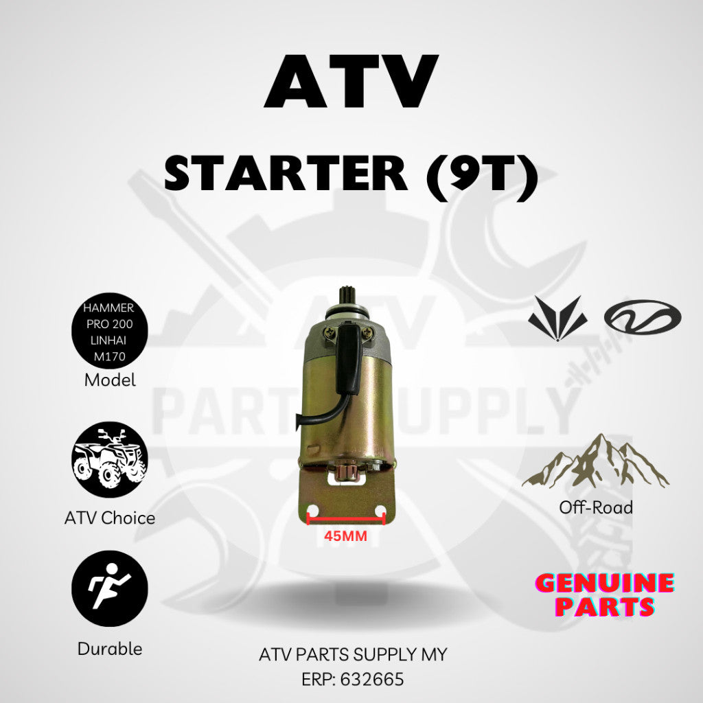 ชุดสตาร์ท ATV สำหรับ Mikilon Hammer Pro 200 | U68 | Linhai M170 | TITAN 250
