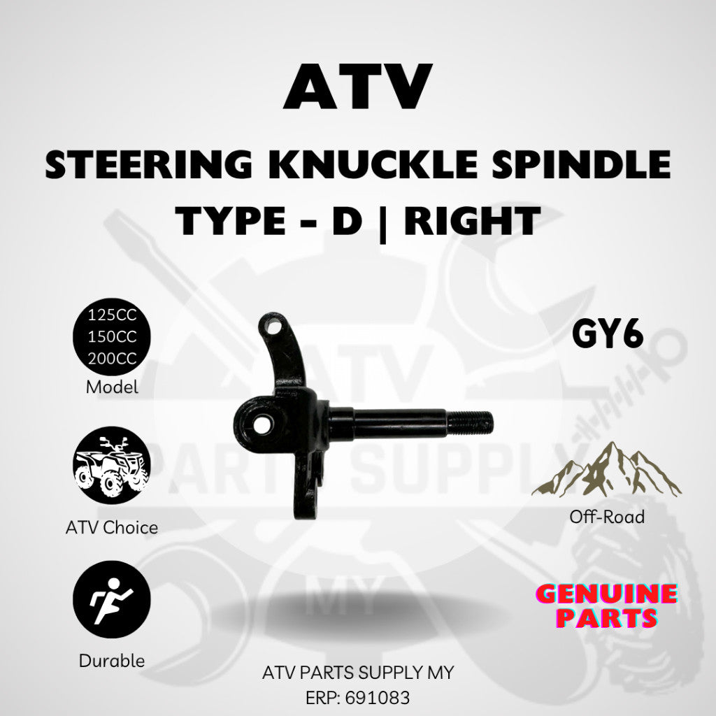 ATV Steering Knuckle Spindle | Front Wheel Hub for GY6 | Big Bull | Small Bull | 200CC | 150CC | 125CC | Ready Stock