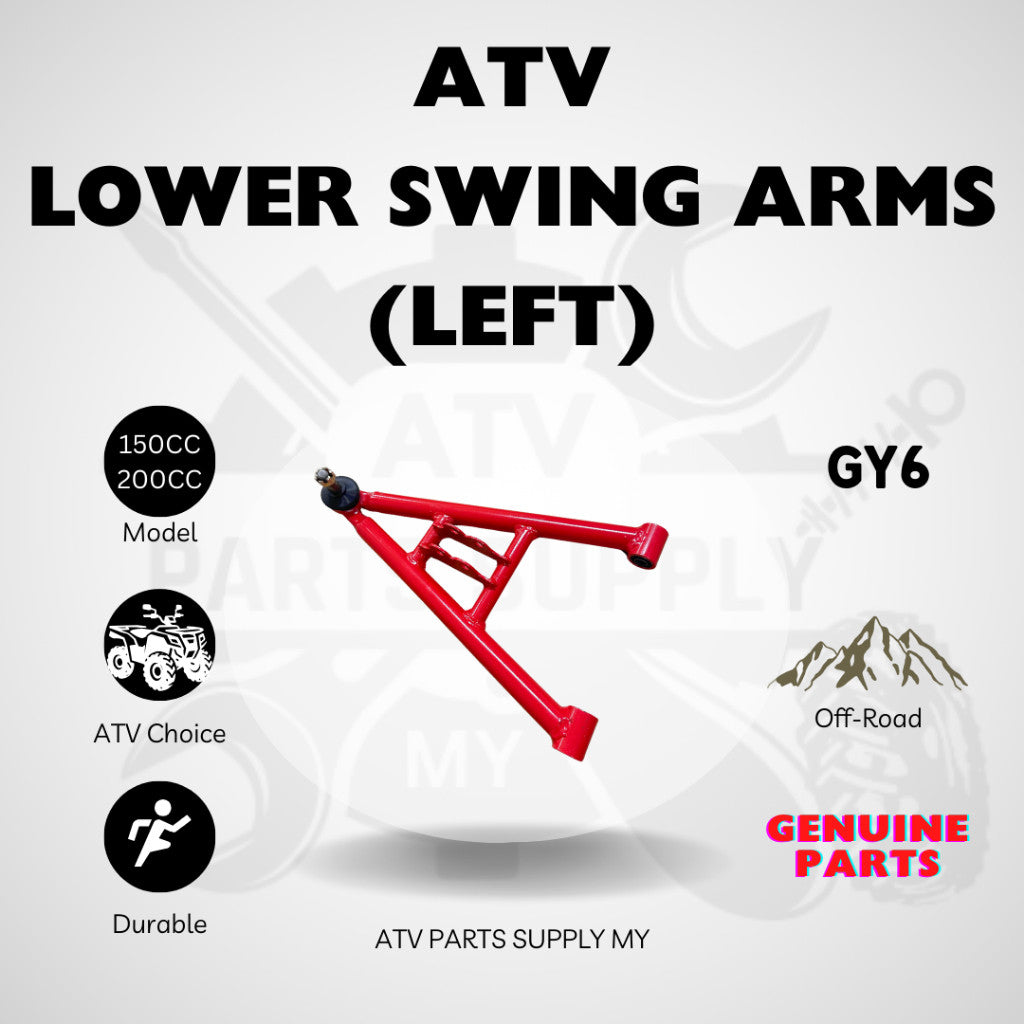 ATV & UTV Swing Arm | Upper Swing Arm | Lower Swing Arm | Bushing for 10-12 Inch Rims GY6 | 150cc | 200cc | Ready Stock