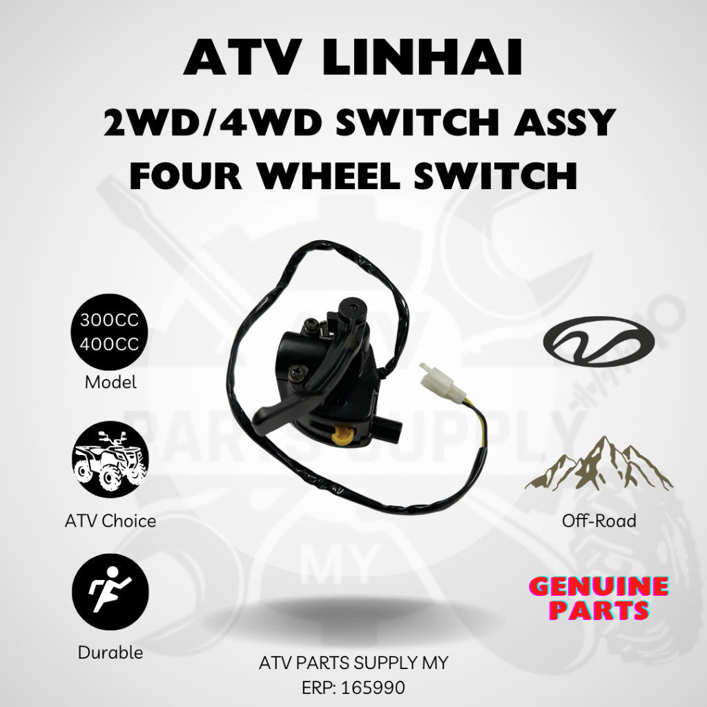Pronto magazzino 📌ATV / QUAD Linhai 300cc e 400cc 2WD/4WD Gruppo interruttore, interruttore a quattro ruote motrici