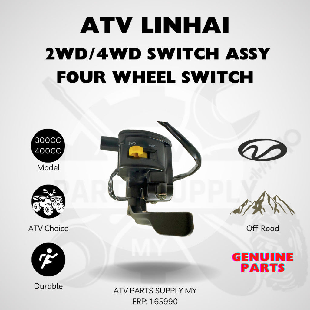 Pronto magazzino 📌ATV / QUAD Linhai 300cc e 400cc 2WD/4WD Gruppo interruttore, interruttore a quattro ruote motrici