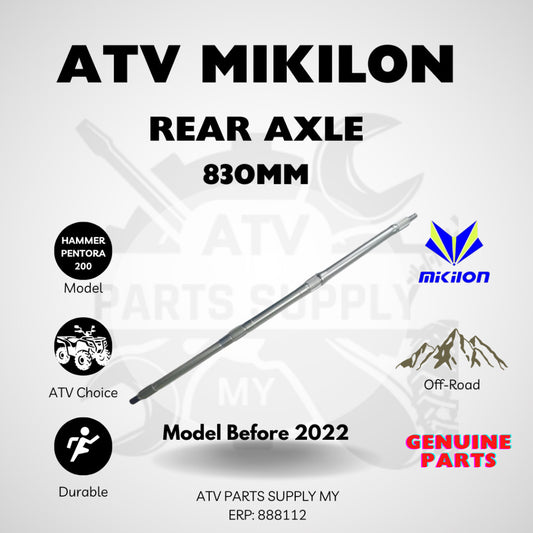 เพลาล้อหลังรถเอทีวี 830 มม. | Mikilon Hammer 200 | U28 | Pentora EFI 200 | Y55
