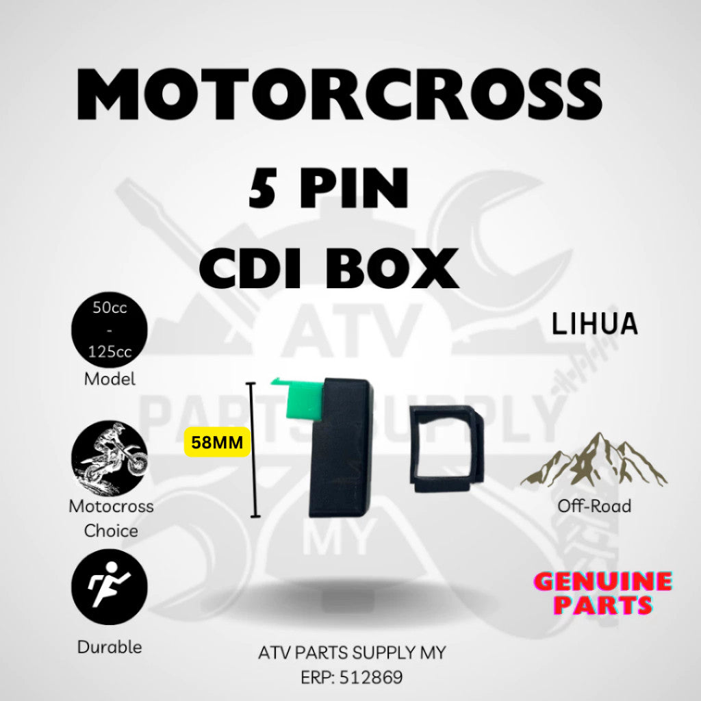 5 Pin CDI Box for Motocross / ATV 50cc 70cc 90cc 110cc 125cc