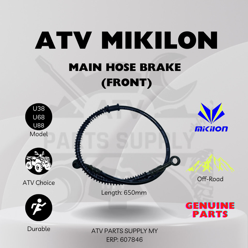 ATV Mikilon Hammer Front Brake System Kit |Brake Disc| Hose Brake| Brake Pump| Hose Connector| Brake Pad| Brake Caliper