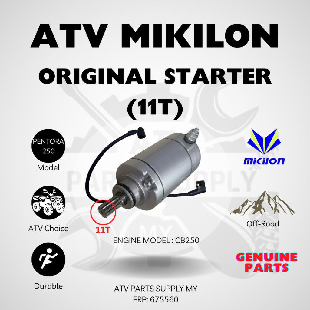 Avviamento ATV Mikilon Pentora 250cc (11T) Compatibile con motore Pentora 250cc CB250