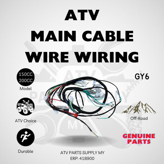 ATV 200CC Main Cable Unit with signal and meter | Wire Wiring for GY6 | LEM | Big Bull | 150cc | 200cc | Ready Stock
