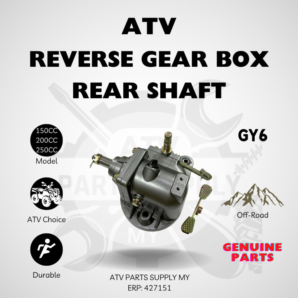 ATV Rear Shaft Reverse Gear Box for GY6 | Big Bull | 150CC | 200CC | 250CC | Ready Stock📌