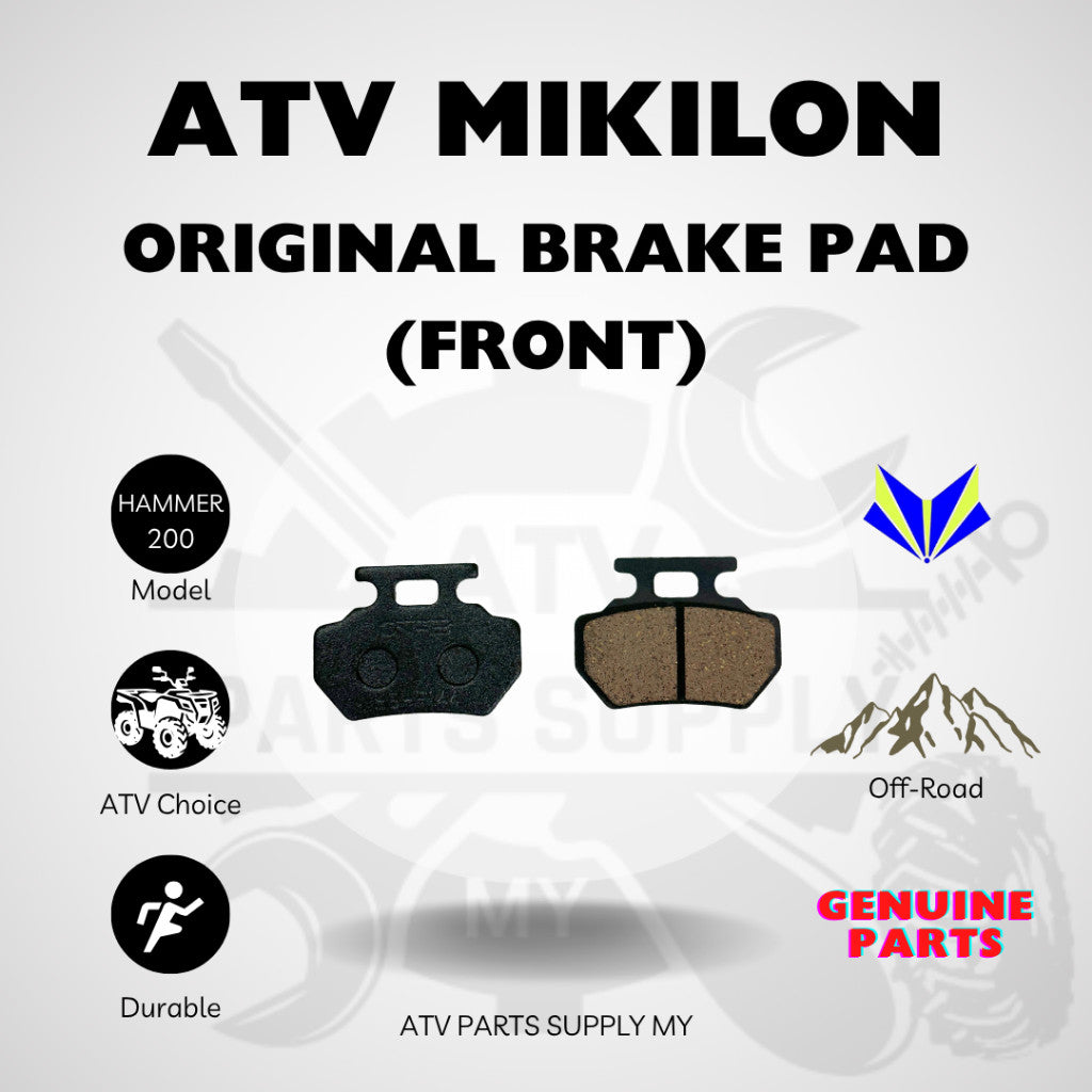 Original Front Brake Pad for ATV Mikilon Hammer 200 | U38 | U68 | Brek Pad Depan | Ready Stock Malaysia 📌