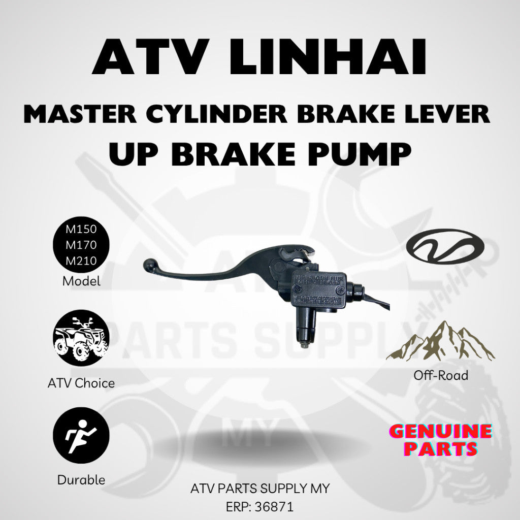 ATV Linhai 200CC Up Brake Pump | Master Cylinder Brake Lever | Master Brake Pump for M150 | M170 | M210 | Ready Stock