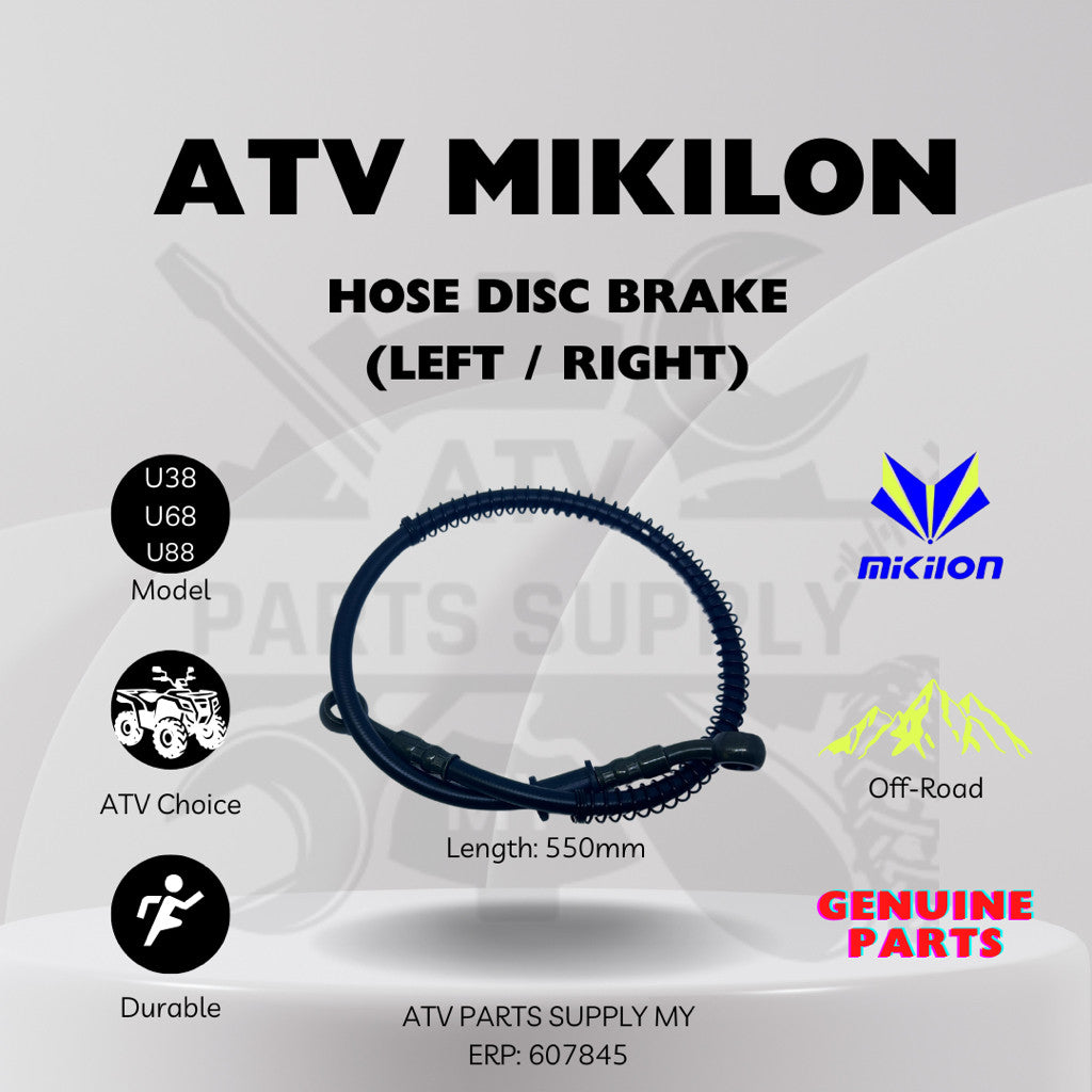 ATV Mikilon Hammer Front Brake System Kit |Brake Disc| Hose Brake| Brake Pump| Hose Connector| Brake Pad| Brake Caliper