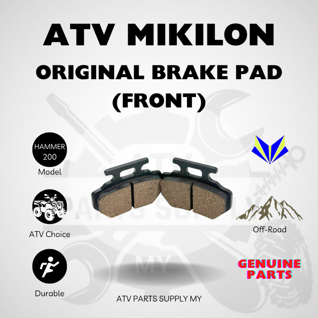 Original Front Brake Pad for ATV Mikilon Hammer 200 | U38 | U68 | Brek Pad Depan | Ready Stock Malaysia 📌