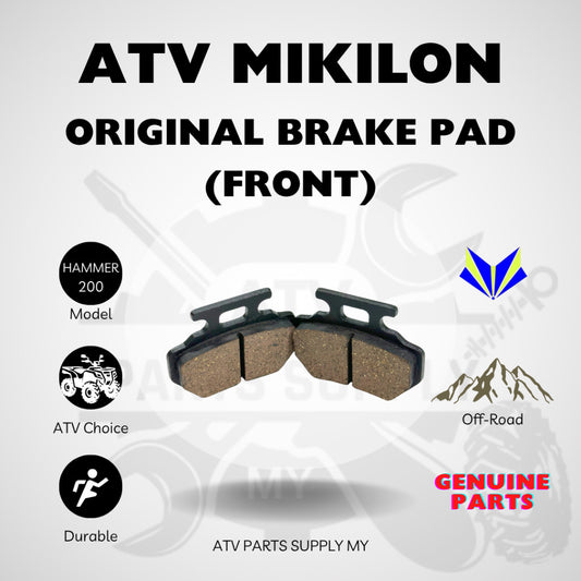 ผ้าเบรคหน้าสำหรับ ATV Mikilon Hammer 200 | U38 | U68 | เบรคแพดหน้า | สินค้าพร้อมส่งในมาเลเซีย 📌