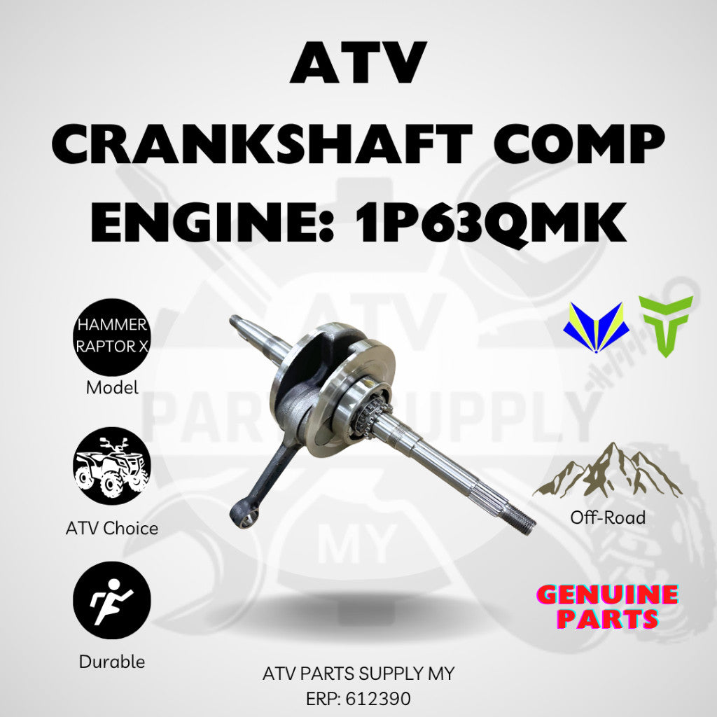 Albero motore completo ATV per Mikilon Hammer 200 U38 / TaoMotor Raptor X 200 | Modello motore JN1P63QMK