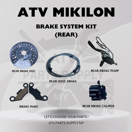ATV Mikilon Hammer 200cc Rear Brake Disc | Hose Brake | Brake Pump | Brake Pad | Rear Brake Caliper
