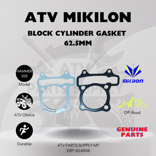 ATV Mikilon Hammer 200 | Block Cylinder Gasket for 62.5mm | Block Gasket | Gasket Besi