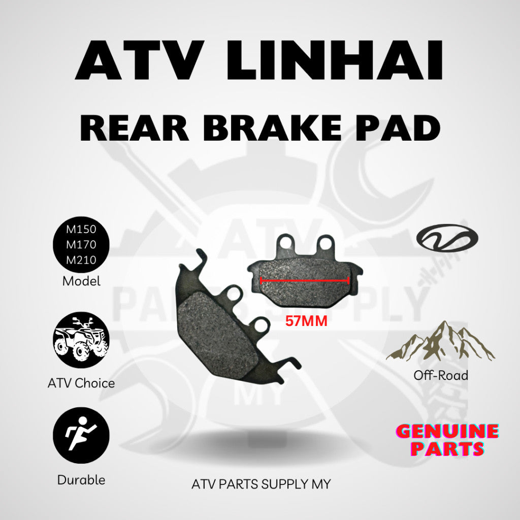Pastiglia Freno Posteriore ATV | Brek Pad Belakang per Linhai M150 | M170 | M210 | SYM185VF31 | Disponibile 📌