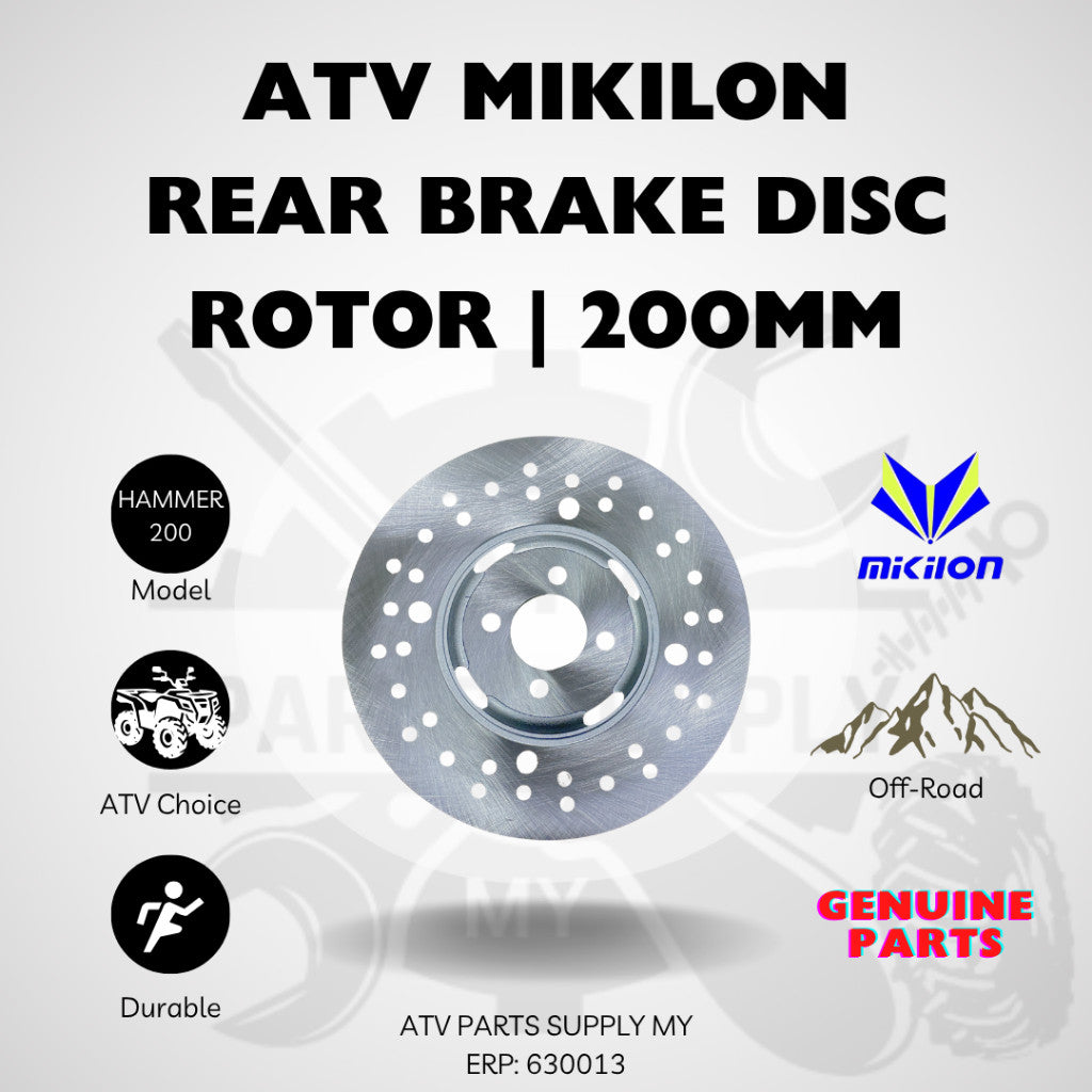 ATV Mikilon Hammer 200 | U38 Rear Disc Brake 200mm | Original Mikilon Parts