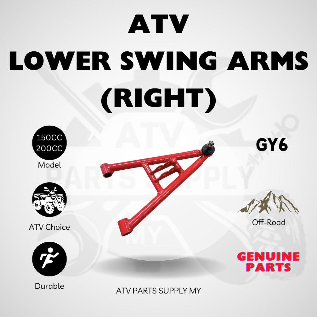 ATV & UTV Swing Arm | Upper Swing Arm | Lower Swing Arm | Bushing for 10-12 Inch Rims GY6 | 150cc | 200cc | Ready Stock