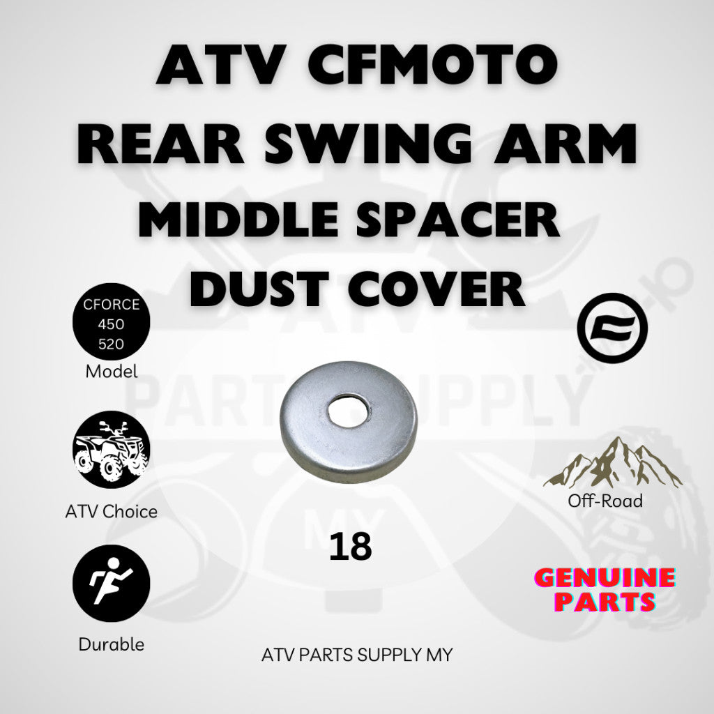 ATV CFMOTO CFORCE 450 | 520 | Rear Suspension Bushing Set | Buffering Collar | Spacer | Dust Cover | Bushing | CF MOTO