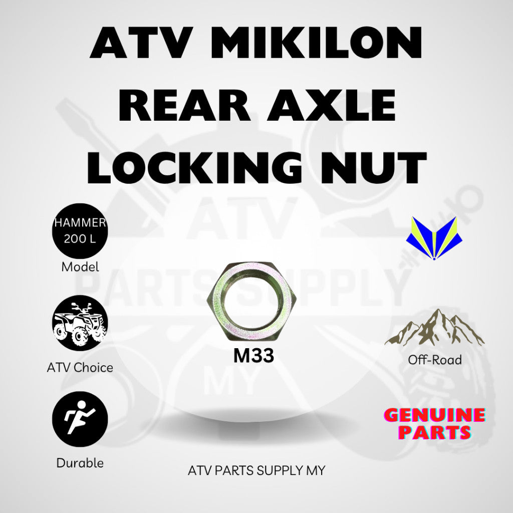 ATV Mikilon Hammer 200 | U38 | Dado dell'asse posteriore | Dado di bloccaggio dell'asse | M27 | M33