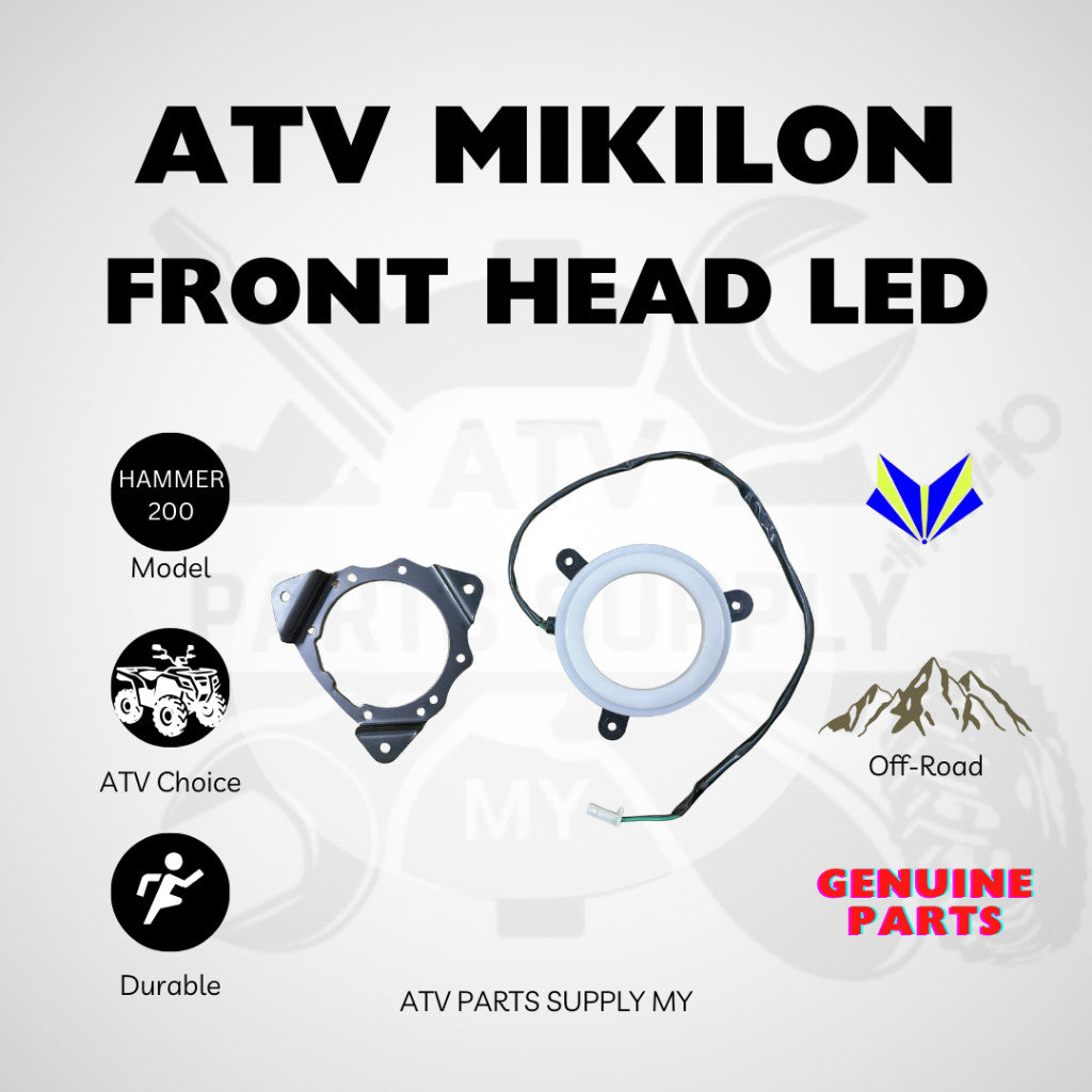 ATV Mikilon Hammer 200 U38 | Set Faro Anteriore Originale | LED Faro Anteriore | Fascio di Luce Anteriore
