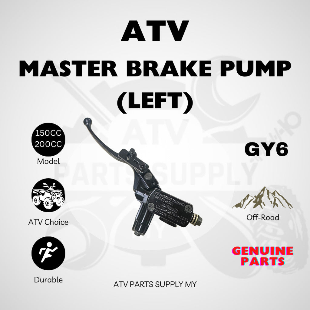 ปั๊มเบรกบน | ปั๊มเบรกตัวหลัก | สำหรับ ATV LEM | GY6 | ขนาด 150 ซีซี | 200 ซีซี | กระบอกสูบปั๊มเบรก