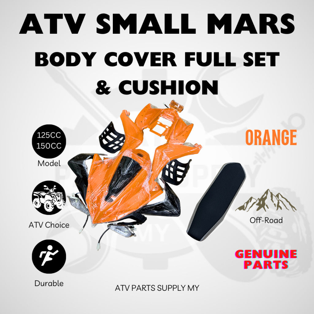 ATV Small Mars | 110CC | 125CC | 150CC | Full Body Cover Set and Seat Cushion