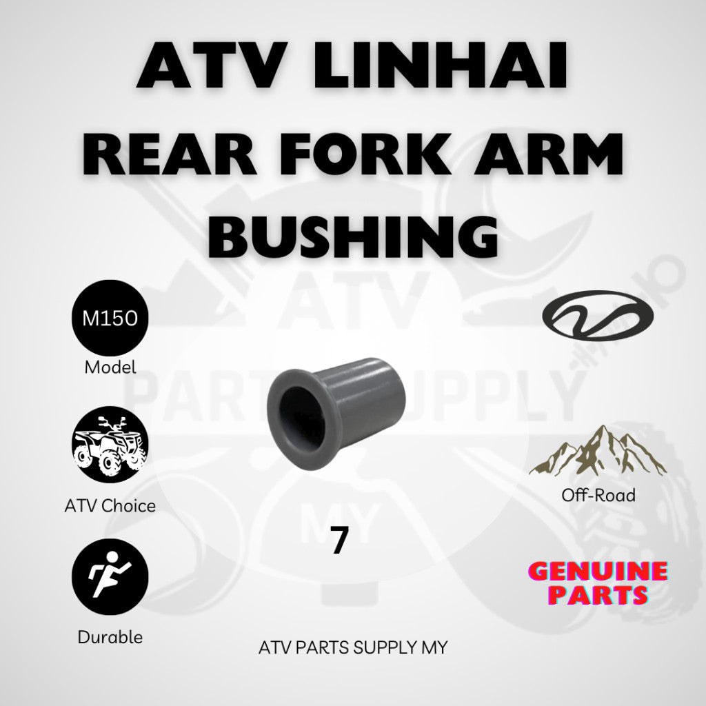 ATV Linhai M150 | ชุดบุชอาร์มสวิงอาร์มหลัง | ยางกันฝุ่น | ตัวเรือนครอบ | สเปเซอร์ | อะไหล่แท้ Linhai