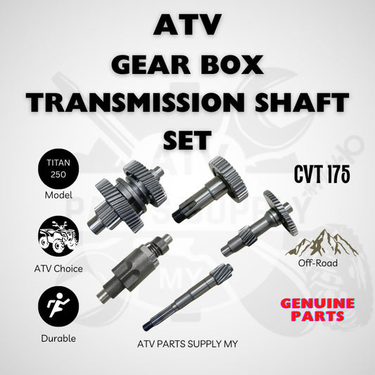 ชุดเพลาเกียร์กระปุก ATV Titan 250 | เพลาส่งกำลัง | เกียร์ถอยหลัง | เพลาหลัก | ดรัม COMP