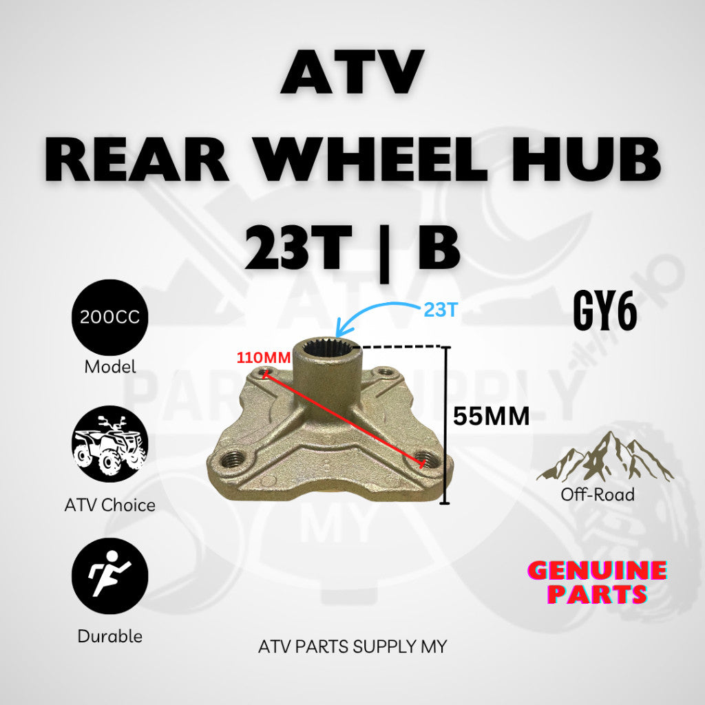 ATV 23T Rear Wheel Connector / Rear Wheel Hub / Hab Roda Belakang / Wheel Connecting for ATV GY6 150cc / 200cc