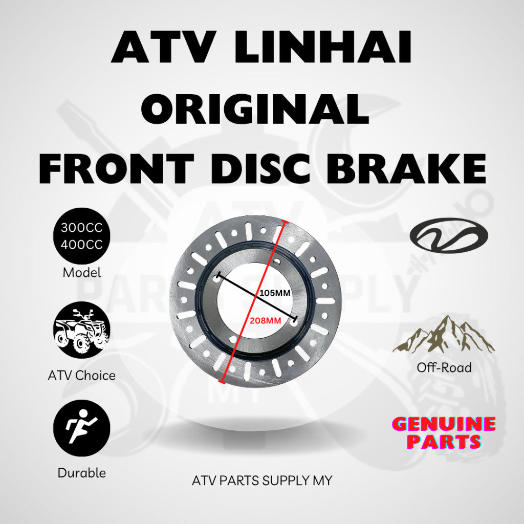 ATV Linhai 300CC | 400CC | Freno a disco anteriore originale | Rotore | Ricambi originali Linhai