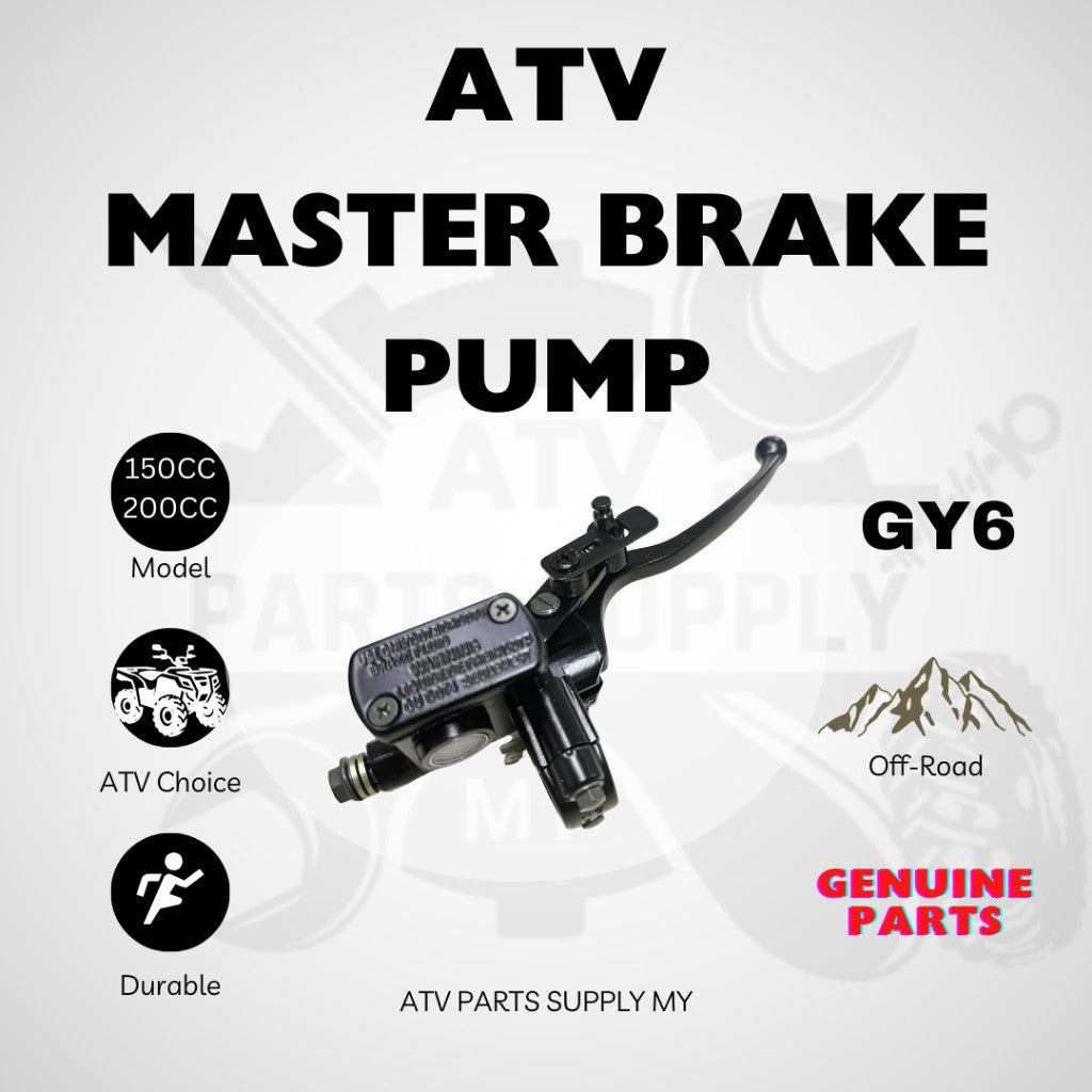 ปั๊มเบรกบน | ปั๊มเบรกตัวหลัก | สำหรับ ATV LEM | GY6 | ขนาด 150 ซีซี | 200 ซีซี | กระบอกสูบปั๊มเบรก
