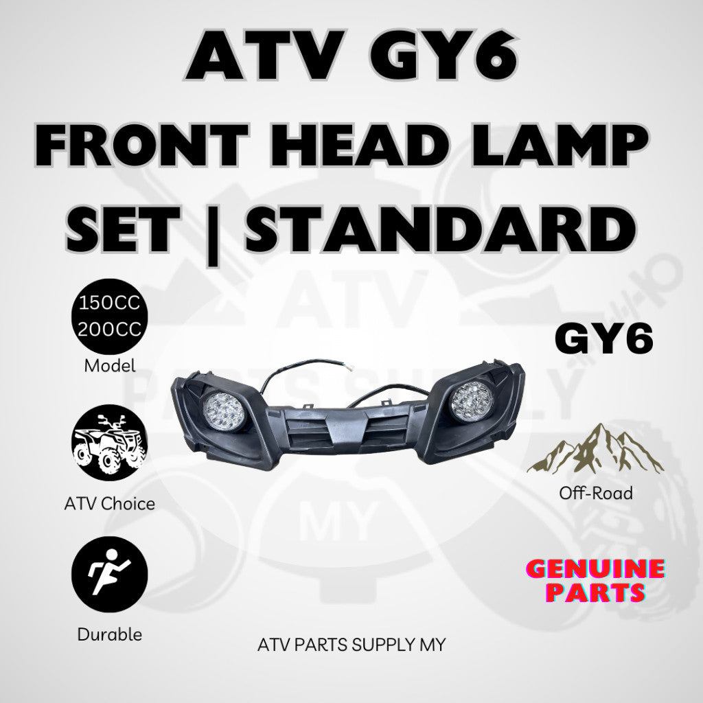 ATV GY6 200CC Head Lamp Set | Upgrade | Mikilon U28 |  GY6 | Front Cover | Light
