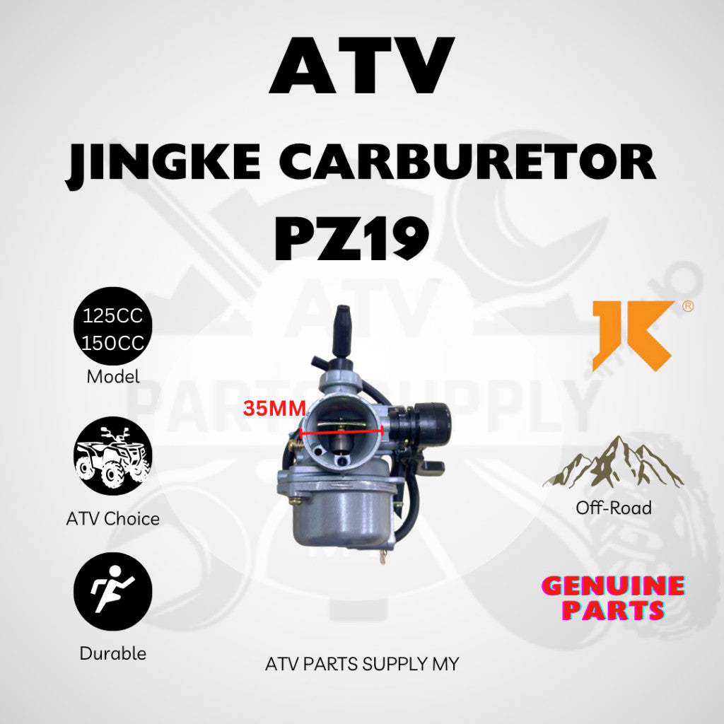 ATV Carburetor PZ19 | JINGKE | Original Parts | 110CC | 125CC | 150CC | Karburetor