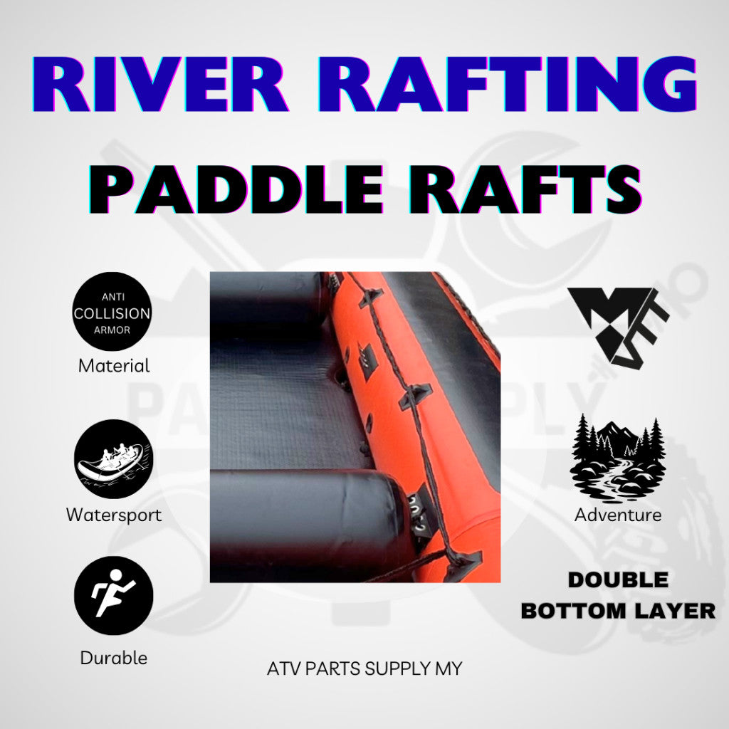 River Rafting Specialist | Paddle Raft | Heavy Duty for Extreme Watersport | 9 Pax | Water Rafting Boat | Customize