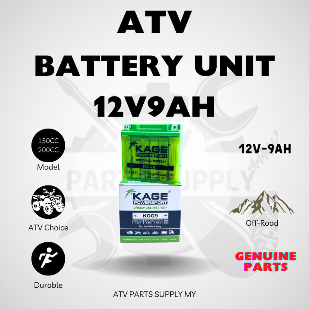 Batteria Premium per ATV | Batteria ATV | 12V9AH | MOTOBATT | KAGE POWERSPORT | Batteria al Gel 💪🔋| Progettata per l'Offroad