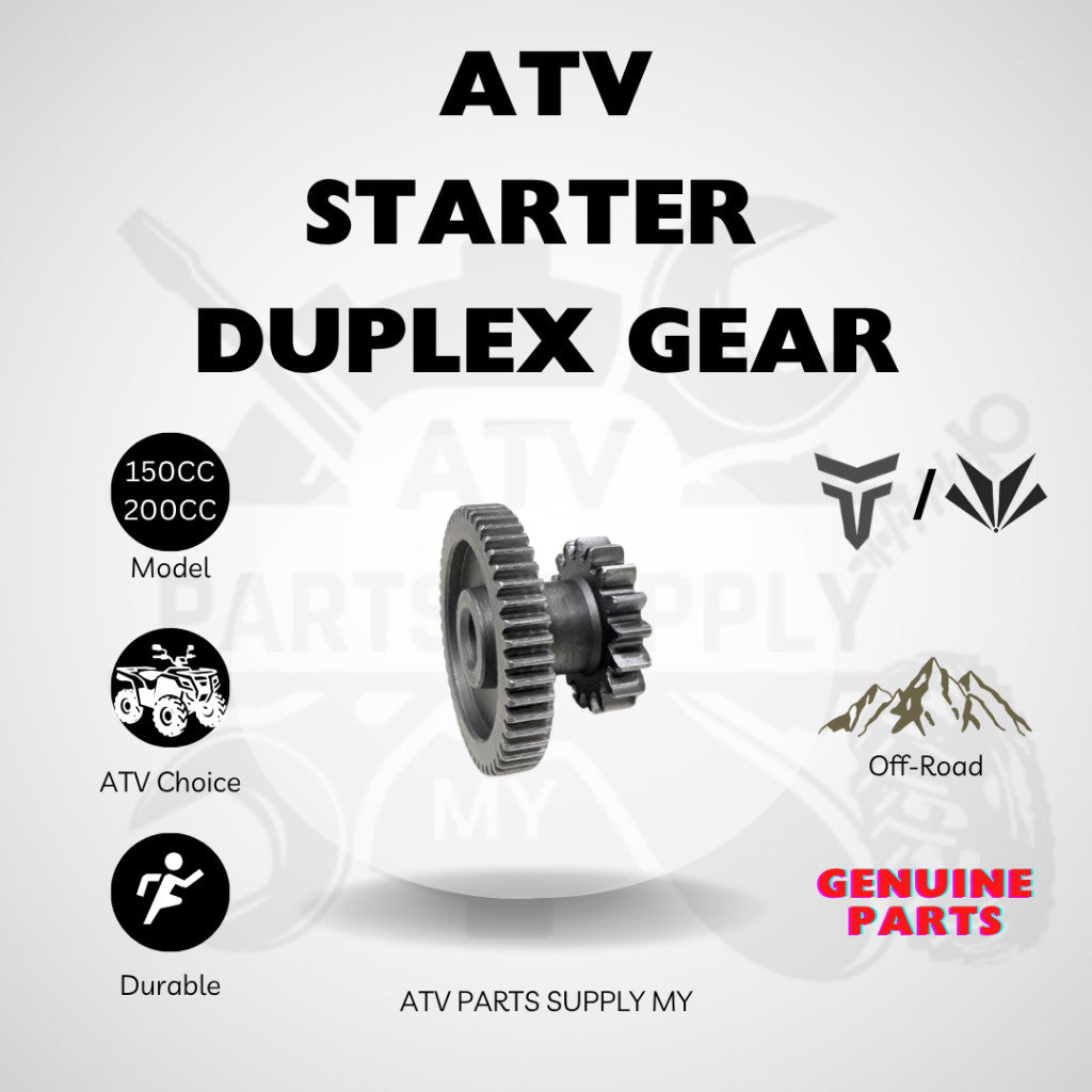 ATV Mikilon | Tao Motor | GY6 | Ingranaggio Duplex di Avviamento | Ingranaggio di Avviamento | 17T & 49T