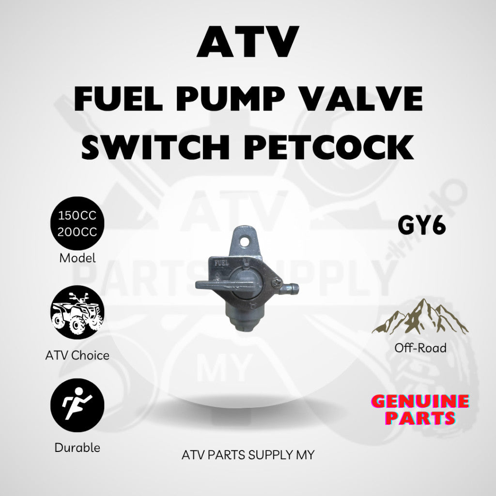 สวิตช์วาล์วปั๊มเชื้อเพลิง ATV Petcock | 3 ทาง | Kayo | Linhai | Loncin | ก๊อกน้ำมันเชื้อเพลิง 3 ทาง | สวิตช์น้ำมัน | คาร์บูเรเตอร์