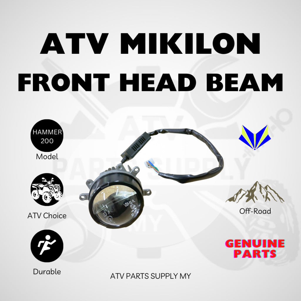 ATV Mikilon Hammer 200 U38 | Set Faro Anteriore Originale | LED Faro Anteriore | Fascio di Luce Anteriore