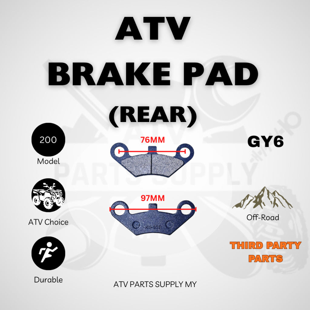 ผ้าเบรค ATV สำหรับ GY6 | Mikilon Hammer 200 | HK-B03 | 150CC | 200CC