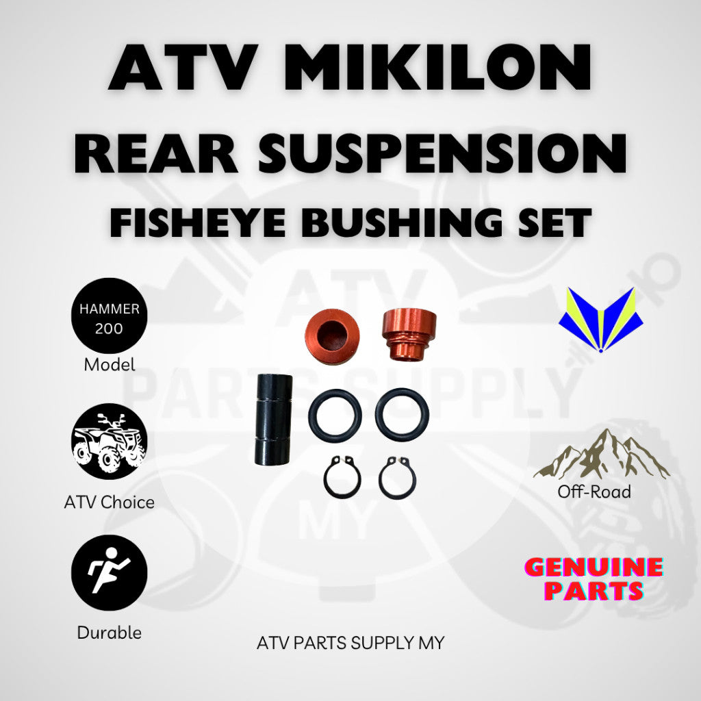 ATV Mikilon Hammer 200 | Suspension Absorber Accessories | Fisheye Bushing Set | Adjustable Damper | Original Mikilon